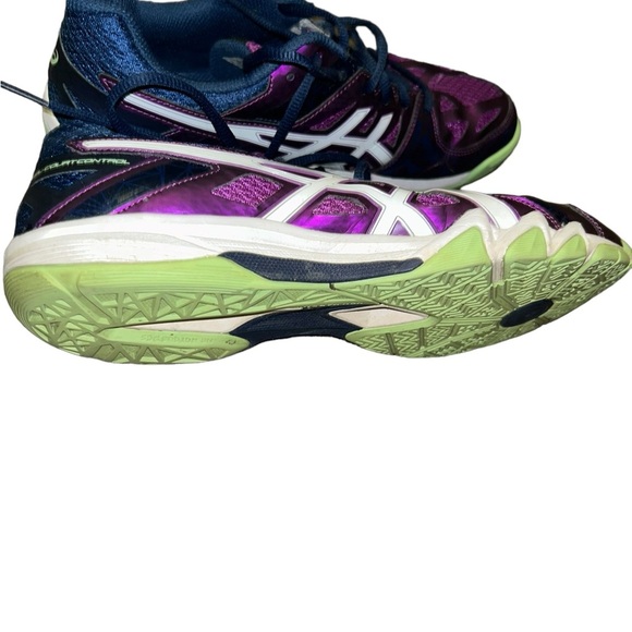 ASICS Women's Gel Court Control Volleyball purple Sneakers shoes size 10.5 - Picture 4 of 5